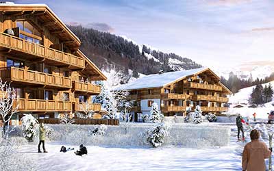 Creation of 3D content for the real estate promotion of a luxurious chalet in La Guettaz (Savoie).